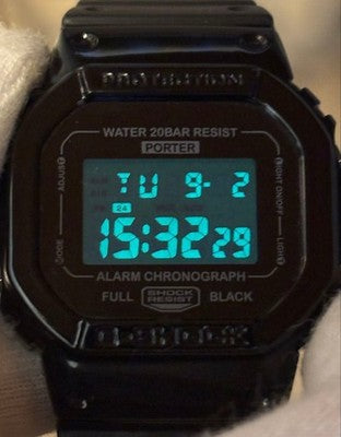 G-SHOCK DW-5600VT PORTER COLLAB LIMITED EDITION BLACK SPEED WATCH 1000PCS