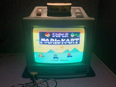 SHARP SF-1 CONSOLE SYSTEM NINTENDO SUPER FAMICOM COLOR TV 14G-SF1 TESTED 100V