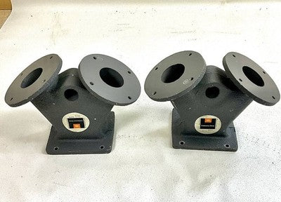 JBL 2329 DOUBLE THROAT ADAPTERS FOR 2-INCH DRIVERS PAIR USED JP