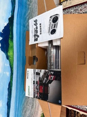 SONY CFS-66 BOOMBOX SERVICED W/ BOX, VINTAGE CASSETTE RADIO SHOWA RETRO