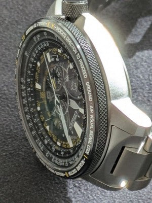 CITIZEN PROMASTER CC7014-82E F990 GPS SATELLITE TITANIUM WATCH FULL SET