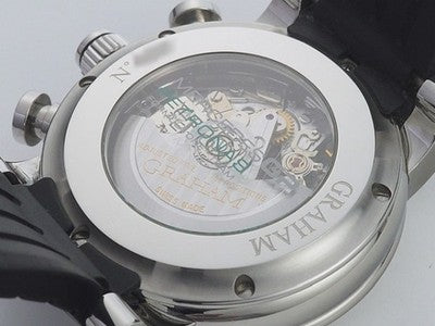 GRAHAM SILVERSTONE MERCEDES GP TRACKMASTER 2MEAS.B01A BLACK CARBON WATCH USED