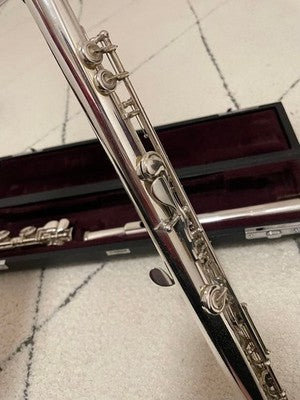 YAMAHA FLUTE YFL514 MUSICAL INSTRUMENT [SILVER HEAD JOINT] JAPAN MADE
