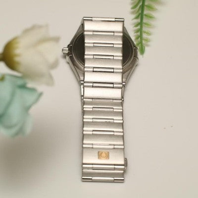 OMEGA CONSTELLATION 1512.40 QUARTZ GRAY DIAL ROMAN BEZEL STAINLESS MEN'S WATCH