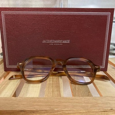 JACQUES MARIE MAGE INSLEY MEN'S SUNGLASSES TORTOISESHELL FRAME: WELLINGTON SHAPE