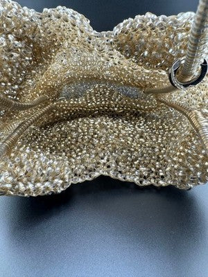 ANTEPRIMA WIRE BAG HELLO KITTY COLLABORATION LIMITED EDITION GOLD SILVER USED