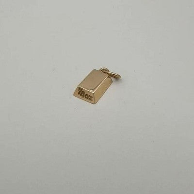 CARTIER 18K YELLOW GOLD 750 INGOT PENDANT TOP CHARM ONLY NO CHAIN AUTHENTIC 4.2G