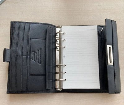 FILOFAX WAVERLEY BIBLE SIZE ORGANIZER, UNUSED, MINOR DENTS ON LEATHER