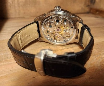 TISSOT T COMPLICATION SQUELETTE HAND WIND SKELETON DIAL MEN WATCH 43MM SWISS