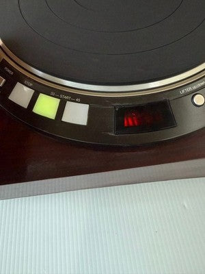 DENON DP-55L DIRECT DRIVE TURNTABLE RECORD PLAYER TESTED FOR PARTS REPAIR
