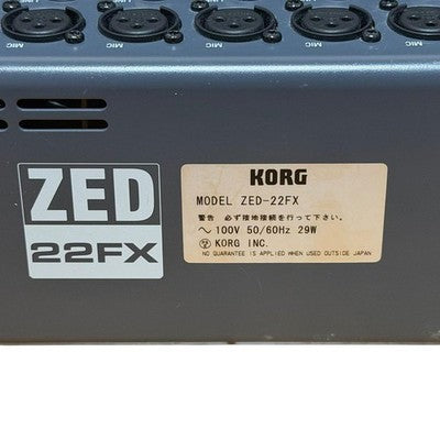 ALLEN & HEATH ZED-22FX ANALOG MIXING CONSOLE W/ POWER CABLE FROM JAPAN AS IS