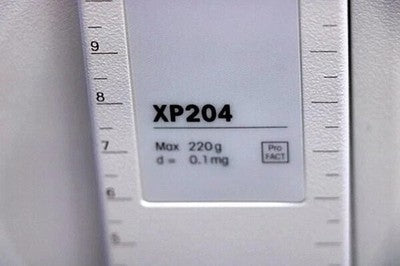 METTLER TOLEDO XP204 ANALYTICAL BALANCE DIGITAL SCALE W/ LC-P45 PRINTER AS IS