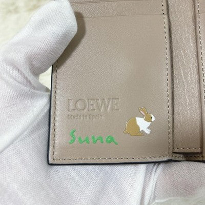 LOEWE X SUNA FUJITA COLLABORATION RABBIT TRI-FOLD WALLET LIMITED EDITION NAVY JP