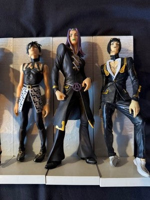 JOJO'S BIZARRE ADVENTURE DXF GUARD TEAM PASSIONE 5TH 12 FIGURES SET BLACK COLOR