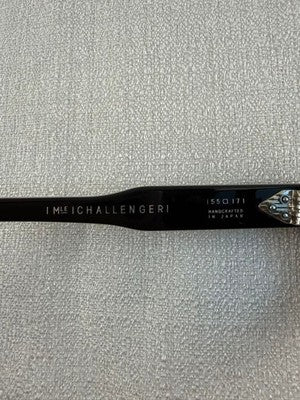 JACQUES MARIE MAGE CHALLENGER JMMCG6D BLACK FRAME BLUE LENSES 155-171 FROM JAPAN