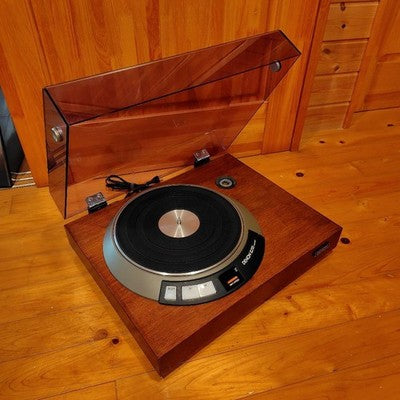 DENON DP-3000 TURNTABLE DK-100 CABINET TONEARM SET SERVICED VINTAGE