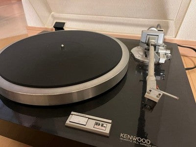 KENWOOD KP-770D QUARTZ DIRECT DRIVE TURNTABLE DYNAMIC SERVO TRACER ARM VINTAGE