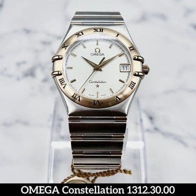 OMEGA CONSTELLATION 1312.30.00 MEN'S WRISTWATCH STEEL GOLD SWISS QUARTZ