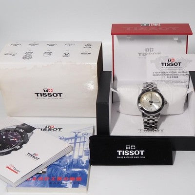 TISSOT SEASTAR T120407A AUTOMATIC 42MM SILVER DIAL CERAMIC BEZEL MENS WATCH BOX