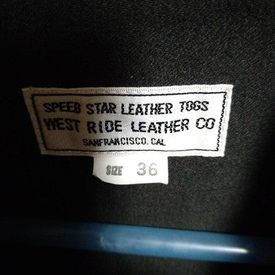 WEST RIDE SINGLE RIDERS JACKET GOAT LEATHER SIZE 36 MEN'S FROM JAPAN