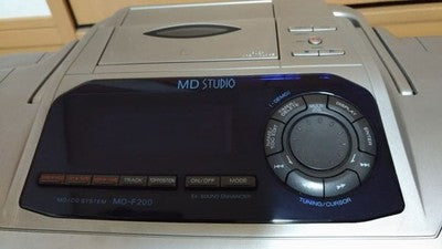 SHARP MD-F200 MD/CD SYSTEM MD STUDIO CASSETTE FM AM BLUE AC100V 50/60HZ 44W