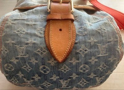 LOUIS VUITTON MONOGRAM DENIM M93182 SUNSHINE SHOULDER BAG BLUE LIMITED JPN