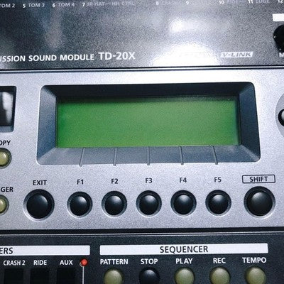 ROLAND TD-20X V-DRUMS ELECTRONIC DRUM MODULE W/ POWER CABLE & MOUNT SCREWS