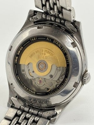 ORIS POINTER DATE SMALL SECOND 7461 AUTOMATIC WHITE DIAL MEN'S WATCH USED
