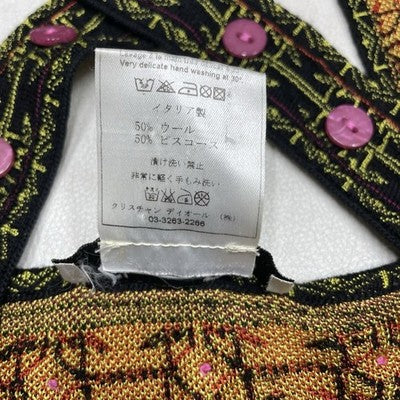 CHRISTIAN DIOR BY GALLIANO EMBROIDERED BOTANICAL WOMENS TANK TOP SIZE 40/US 8