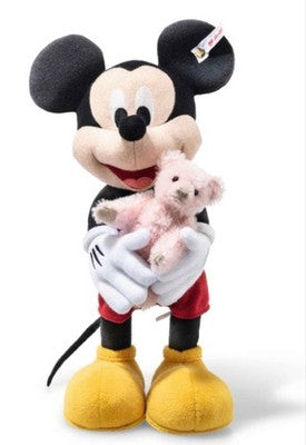 STEIFF MICKEY MOUSE & SAKURA TEDDY BEAR JAPAN LIMITED 1500 DISNEY 31CM MINT