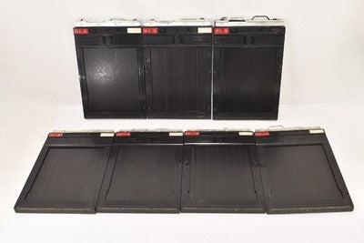 TOYO CUT FILM HOLDER 4X5, SET OF 22 FILMS LARGE FORMAT CAMERAS AS IS