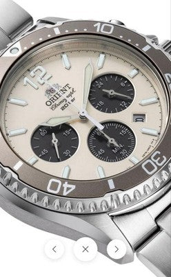 ORIENT MAKO RN TX0209G LIMITED 100 SOLAR CHRONOGRAPH MEN WATCH RARE MODEL