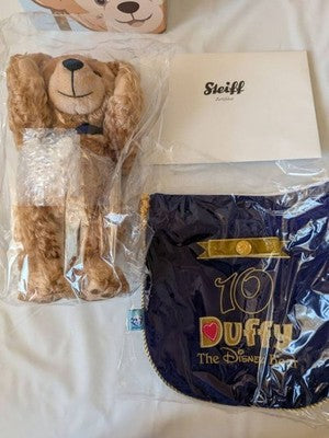 STEIFF DUFFY DISNEYSEA 10TH ANNIVERSARY LIMITED EDITION UNUSED ORIGINAL TAG