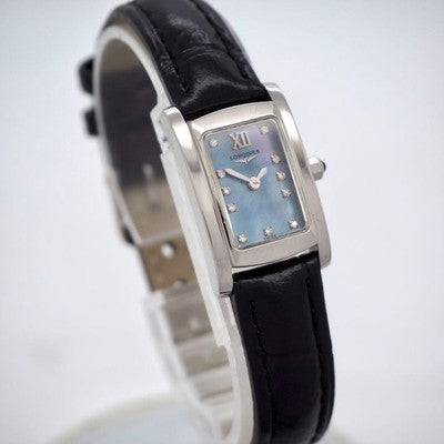 LONGINES DOLCEVITA MINI L5.158.4 11 DIAMOND BLUE MOP QUARTZ WATCH 17CM/6.7IN