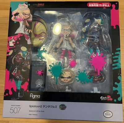 FIGMA 507 TENTACLES SPLATOON 2 ACTION FIGURE GOOD SMILE COMPANY GOOD CONDITION
