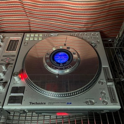 TECHNICS CDJ SL-DZ1200 SH-MZ1200 DJ TURNTABLE & MIXER SET SILVER