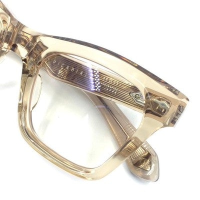 JACQUES MARIE MAGE PICABIA SAND WF JAPAN CLEAR BEIGE EYEGLASSES NEW FULL SET