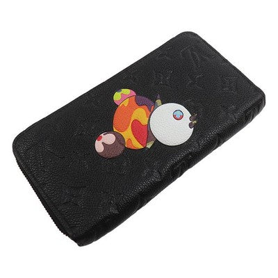 LOUIS VUITTON MURAKAMI PANDA ZIPPY WALLET BLACK EMPREINTE MULTICOLOR M14160