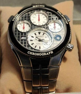 SEIKO KINETIC CHRONO MX7000 9T82 LIMITED EDITION 500 TITANIUM MEN WATCH SATX001