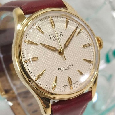 KUOE KYOTO ROYAL SMITH 90-006 AUTOMATIC WATCH MIYOTA 9039 WAFFLE DIAL