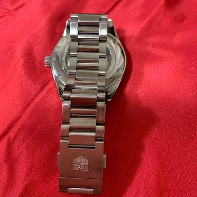 TAG HEUER CARRERA CALIBRE 5 AUTOMATIC WATCH WAR201D-1 WHITE DIAL SS/SS WITH BOX