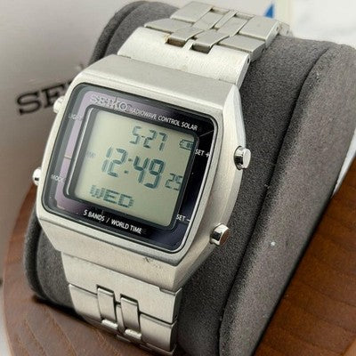 SEIKO S760-0AA0 SBPG001 SOLAR WRISTWATCH 38MM WORKING RARE JAPAN