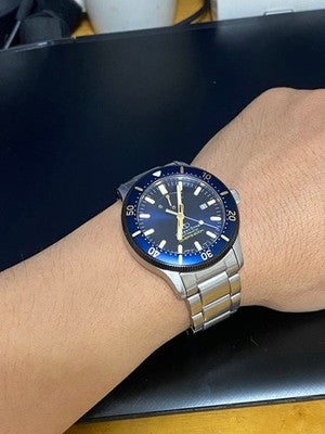 ORIENT STAR SPORTS DIVER RK-AU0304L AUTOMATIC BLUE DIAL SILVER MEN WATCH