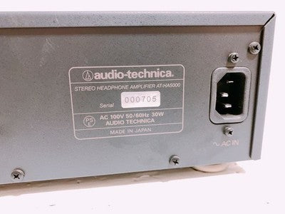 AUDIO TECHNICA AT HA5000 HEADPHONE AMPLIFIER TESTED WORKING CLEAN W POWER CABLE