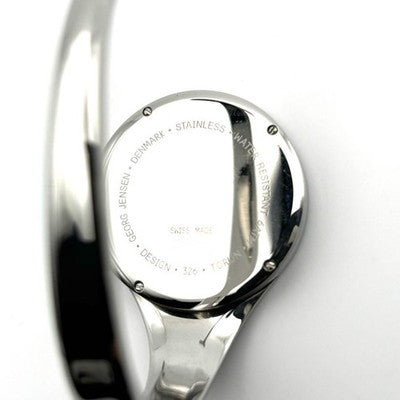 GEORG JENSEN VIVIANNA TORUN MIRROR DIAL WATCH 326 SILVER BANGLE SWISS MADE