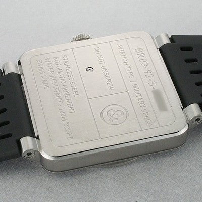 BELL & ROSS AVIATION BR03-92-S 42MM STAINLESS STEEL BLACK DIAL AUTOMATIC WATCH