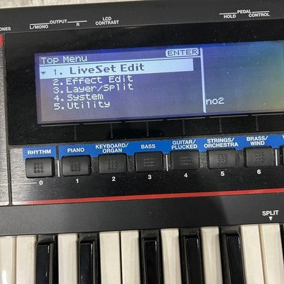 ROLAND JUNO-GI 61-KEY SYNTHESIZER W/ AC ADAPTER HEADPHONES PEDAL  AS IS