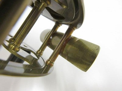 KINEYA KABOSU FLY REEL UNUSED BRASS TARNISH FROM JAPAN