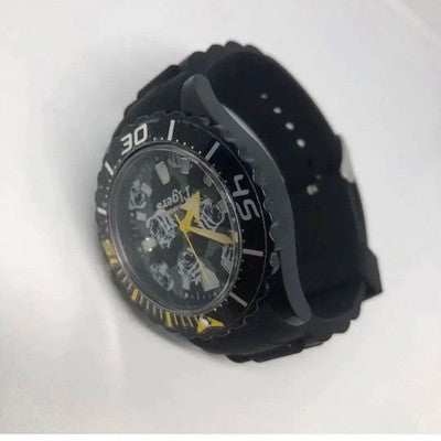 HANSHIN TIGERS FC WATCH BLACK & WHITE QUARTZ / BATTERY-POWERED UNUSED BASEBALL