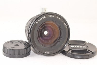 NIKON PC-NIKKOR 28MM F4 WIDE ANGLE LENS WITH TILT FUNCTION BLACK FROM JAPAN